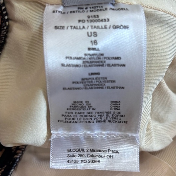 Eloquii Cheetah/Leopard Print Cut Out One Piece Bathing Suit Size 16 - Picture 6 of 13